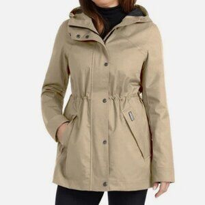 Hunter Women's Water Resistant Cotton Smock Jacket Tan Size XL